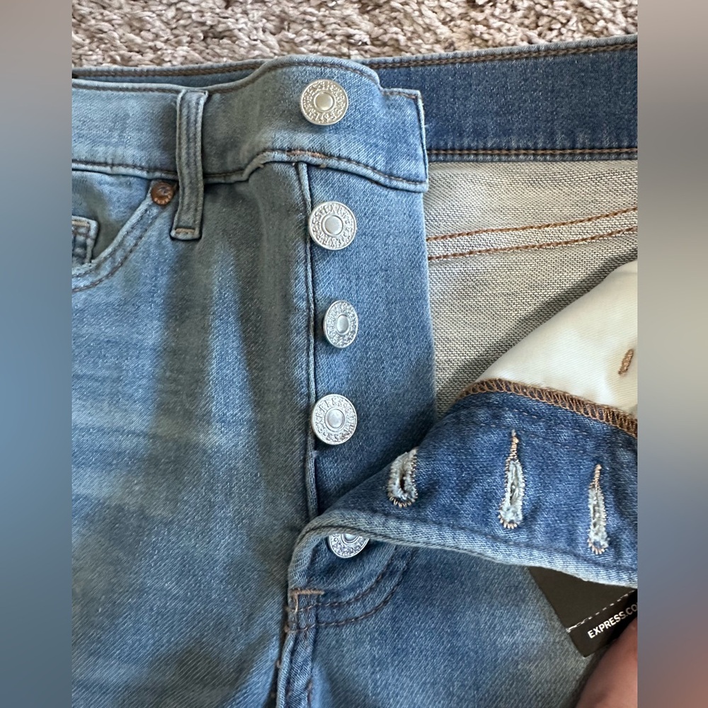 Express Skinny Mid Rise Jeans - Picture 7 of 9